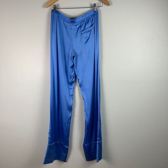 SER.O.YA ELLISON SILK TOP & MATCHING BLUE SILK PANTS SET - Picture 6 of 16